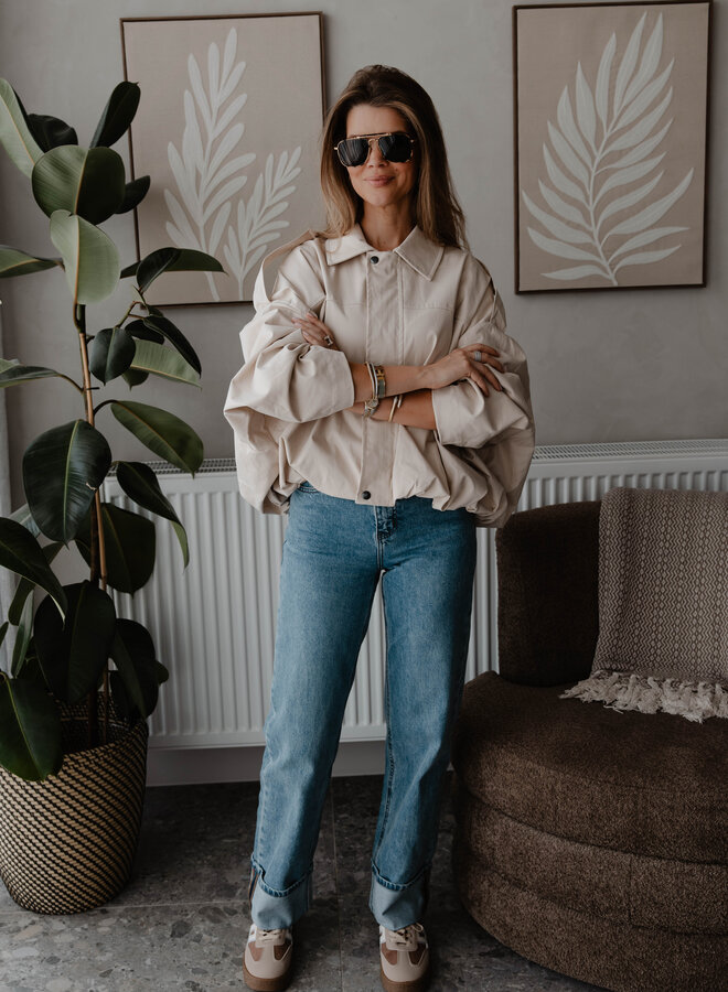 Jasje trench bomber – Beige