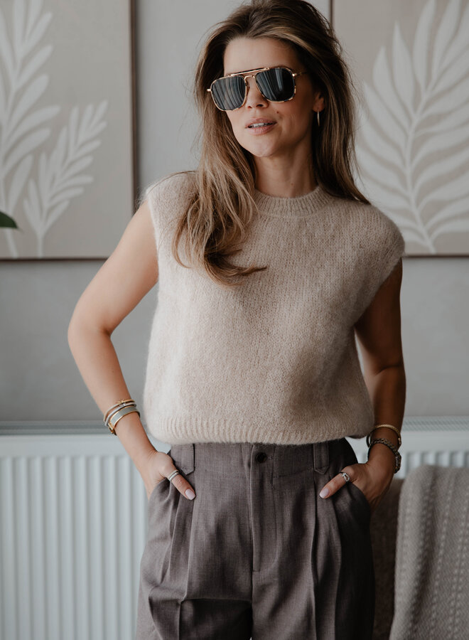 Debardeur knit – Beige