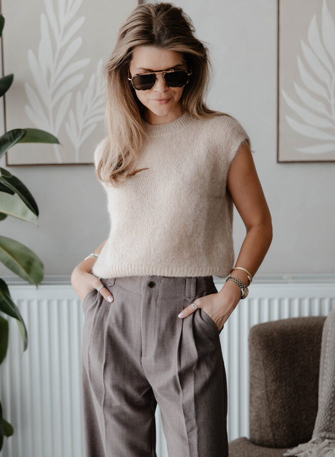 Debardeur knit – Beige
