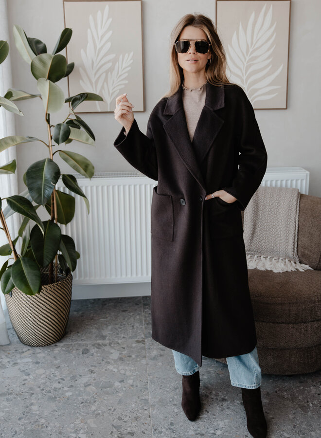 Mantel recht – Mocca