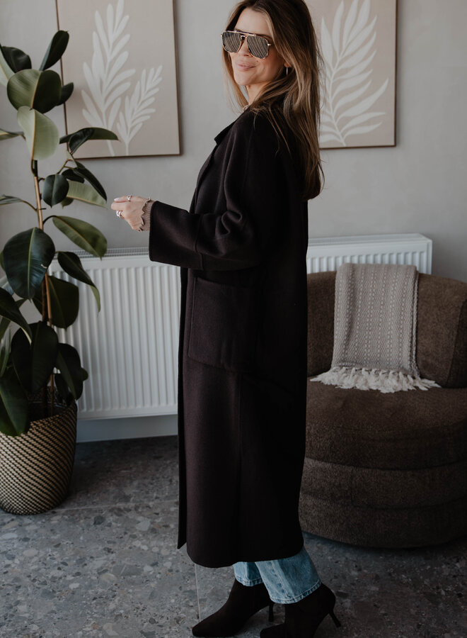 Mantel recht – Mocca