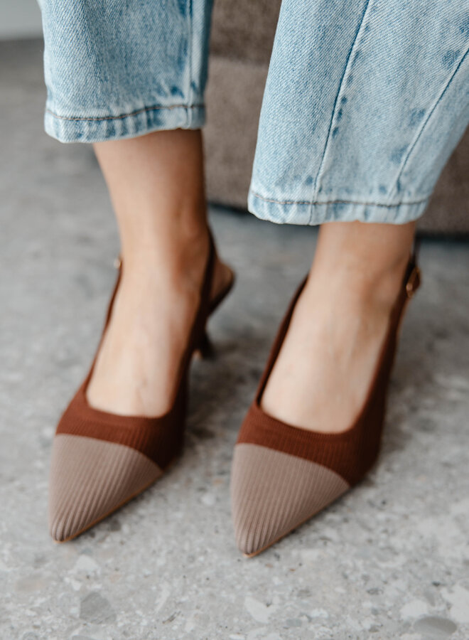 Slingback hakje F475 – Brown