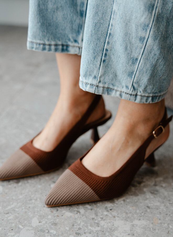 Slingback hakje F475 – Brown
