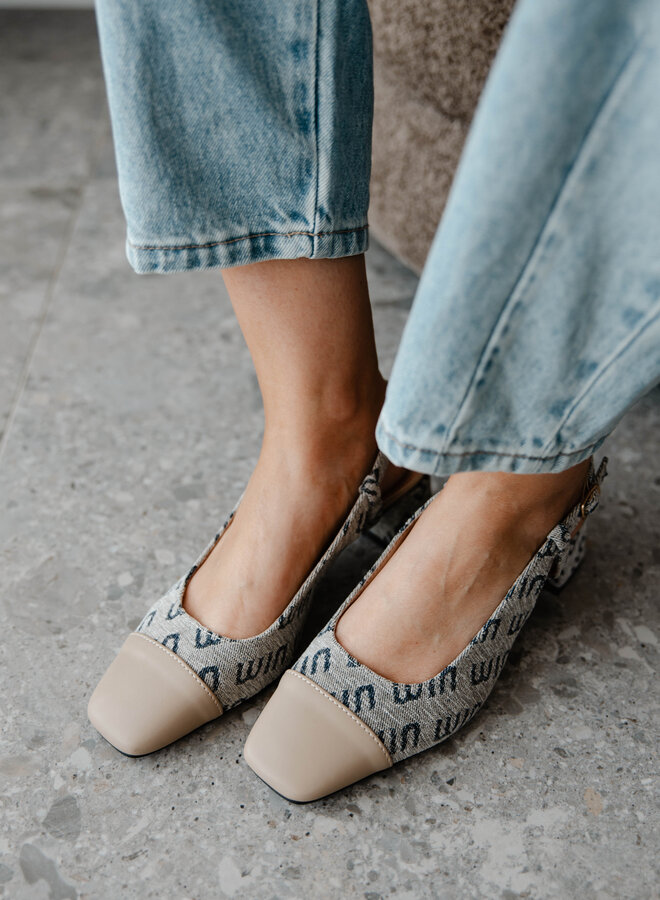 Slingback ballerine 88101 – Khaki