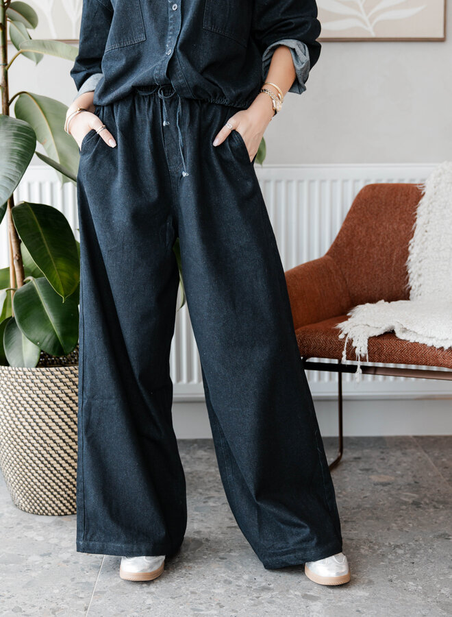 Broek in jeans fluide