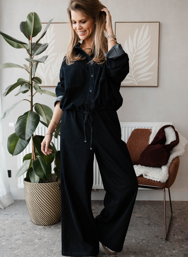 Broek in jeans fluide