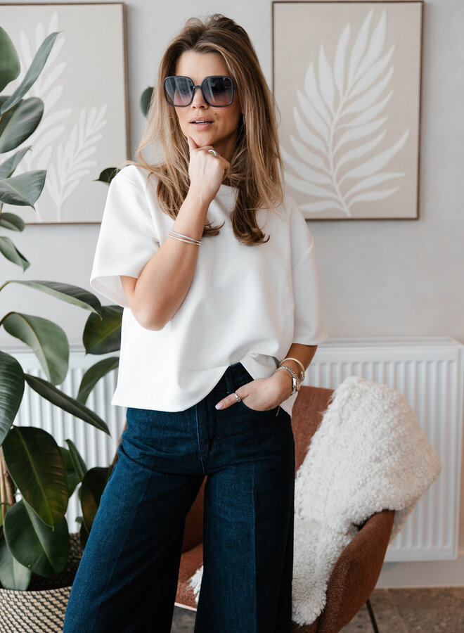 T-shirt fluide ultra soft – Creme