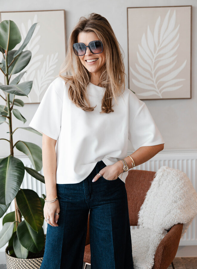 T-shirt fluide ultra soft – Creme