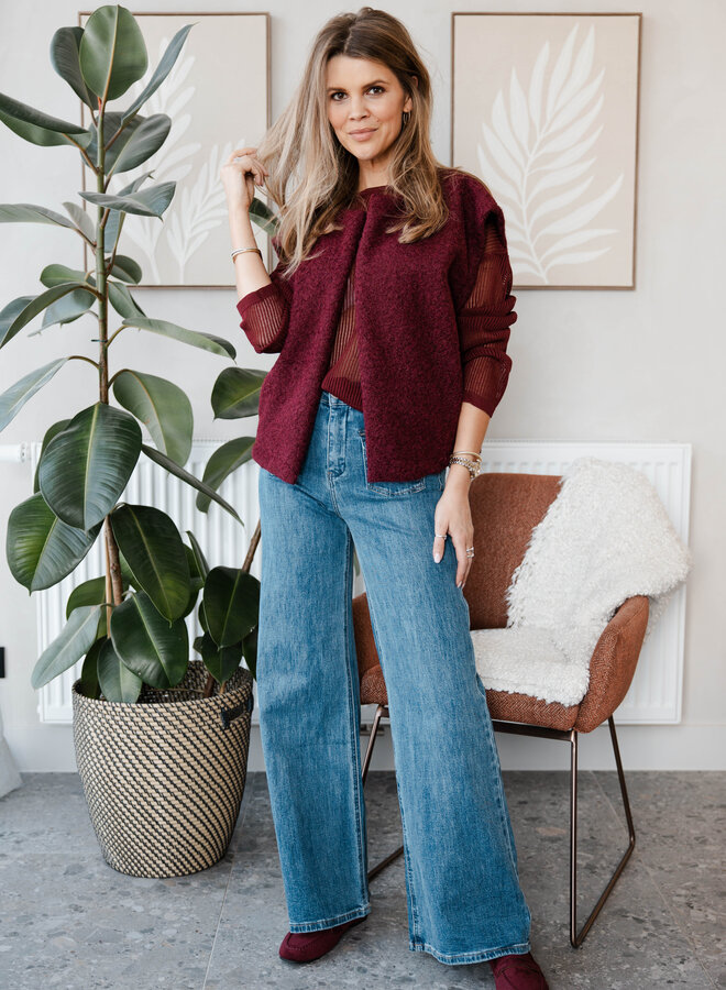 Truitje transpa gebreid – Wine