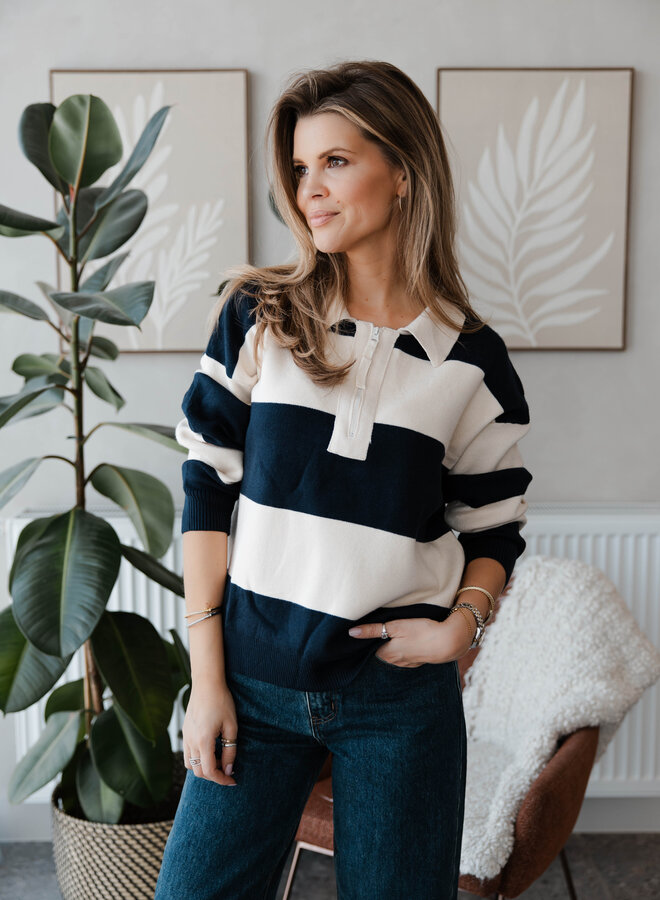 Polotrui strepen breed – Marine