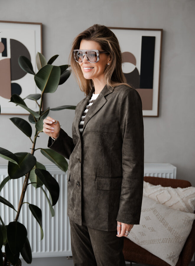 Blazer Suede straight – Khaki