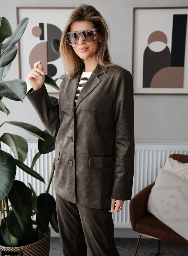 Blazer Suede straight – Khaki