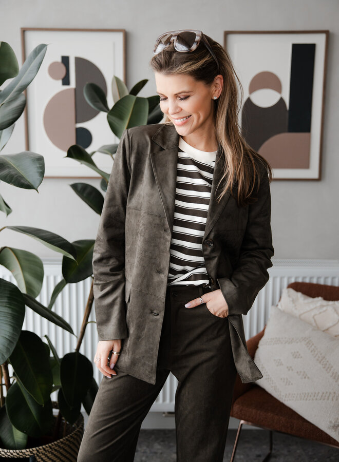 Blazer Suede straight – Khaki