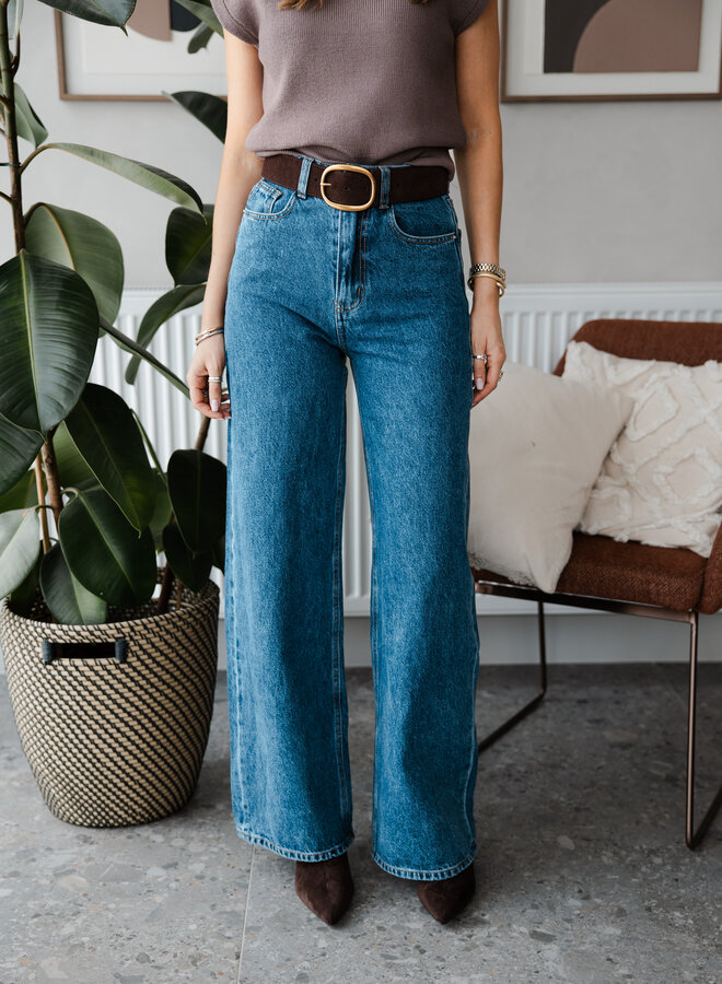 Jeans straight Louise – Dark Denim