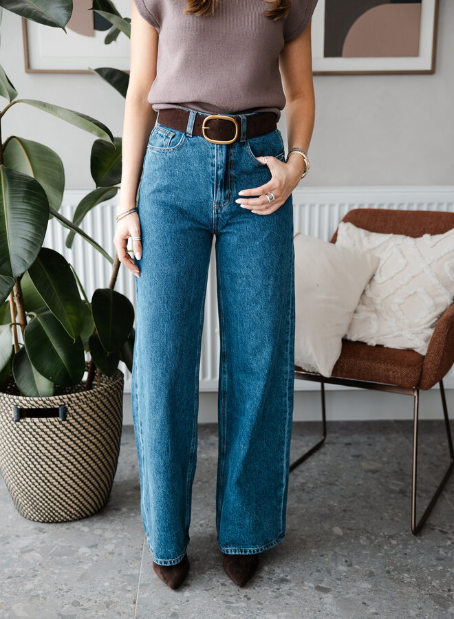 Jeans straight Louise – Dark Denim