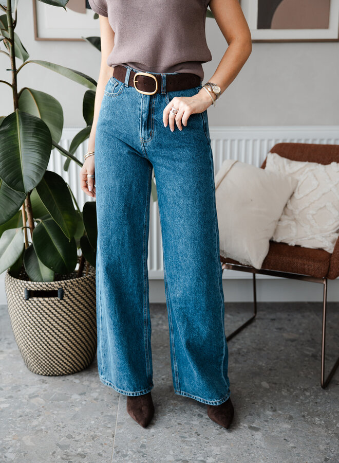 Jeans straight Louise – Dark Denim