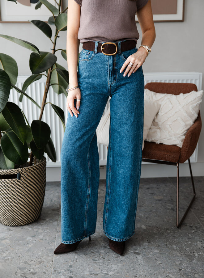 Jeans straight Louise – Dark Denim