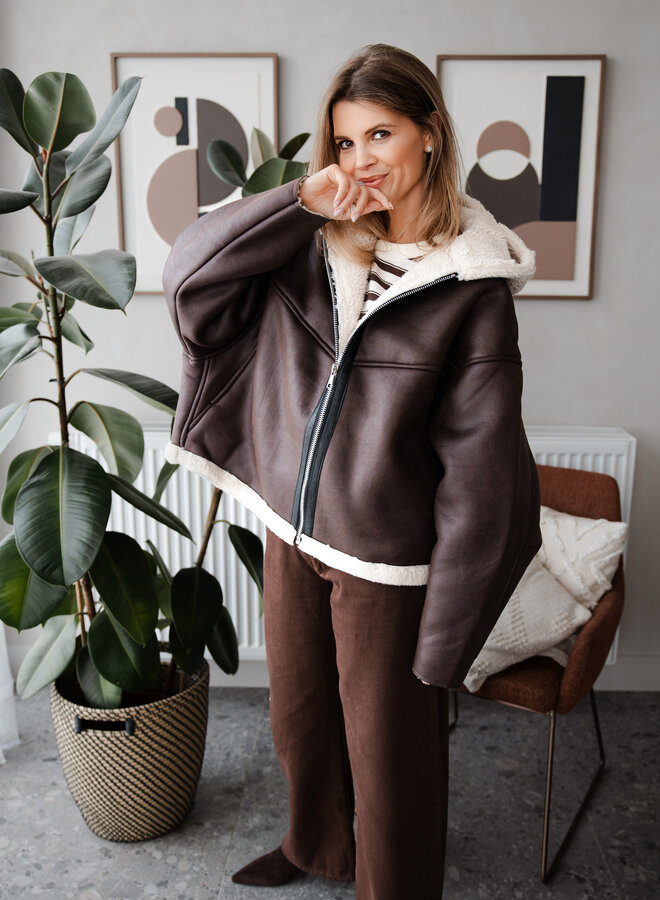 Jacket mouton – Brown