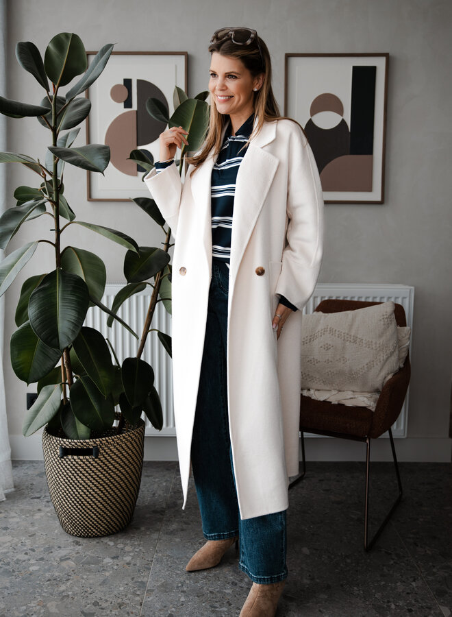 Mantel recht – Off White