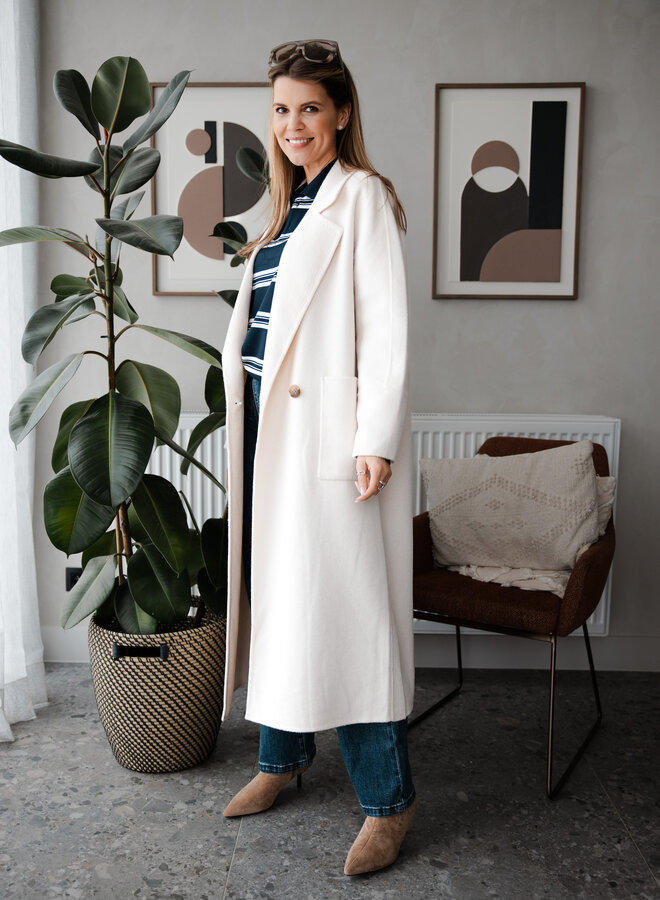 Mantel recht – Off White