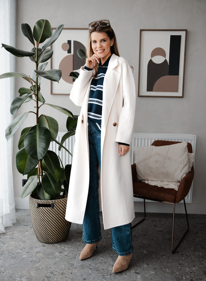 Mantel recht – Off White