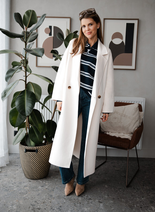 Mantel recht – Off White