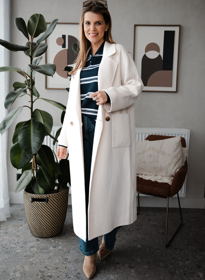 Mantel recht – Off White