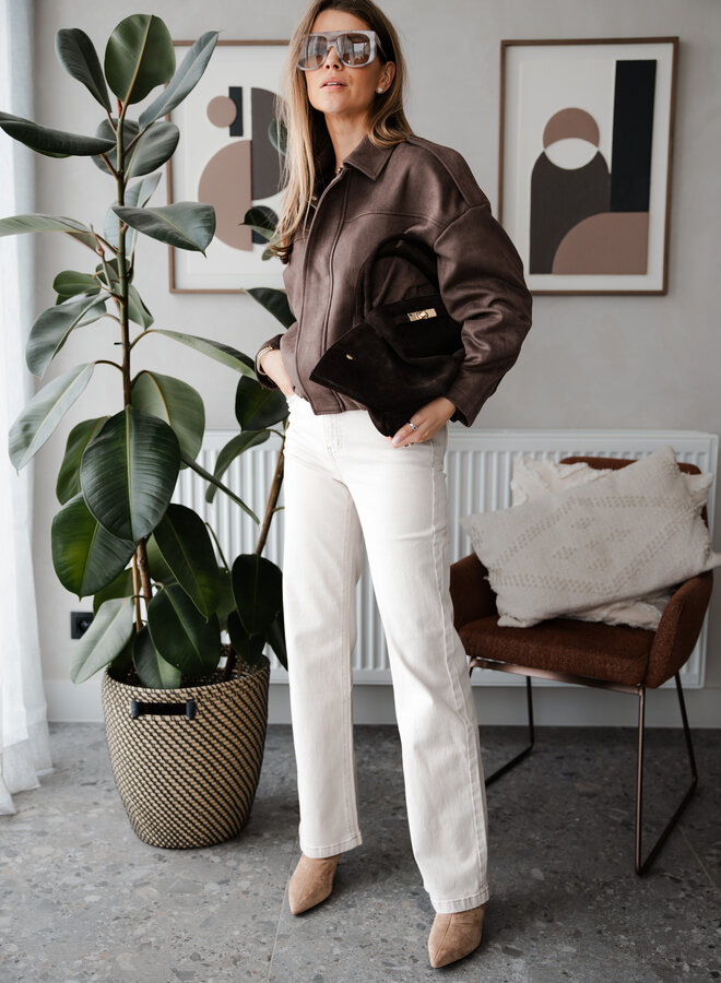 Bomberjacket suede – Choco