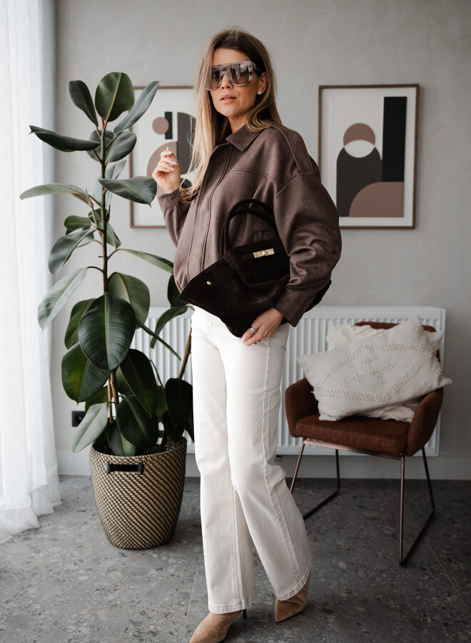 Bomberjacket suede – Choco