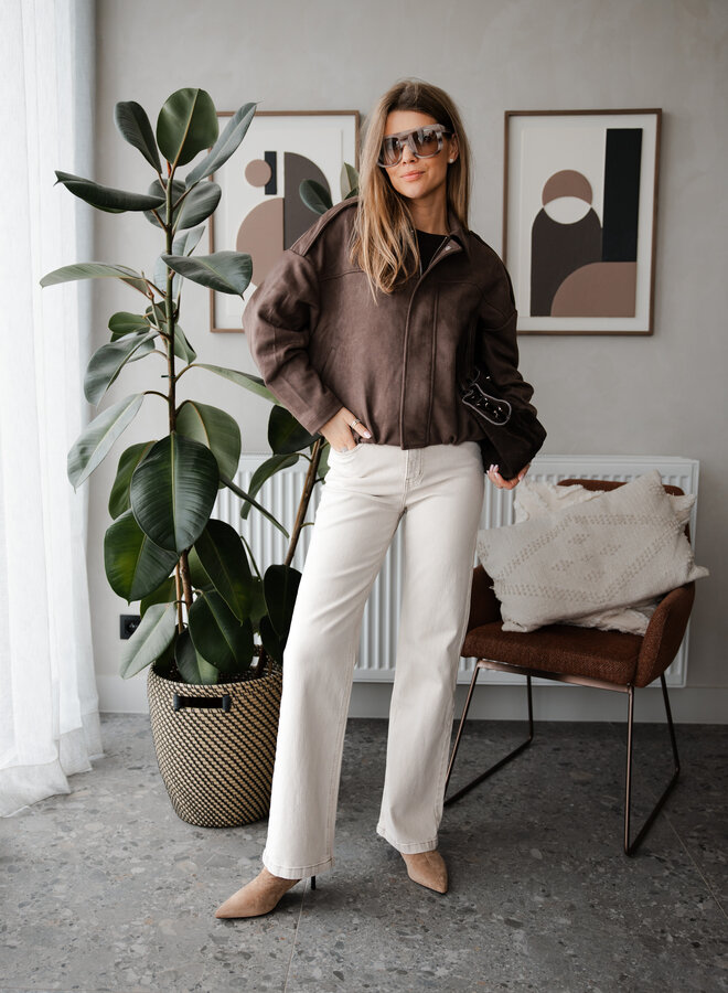 Bomberjacket suede – Choco