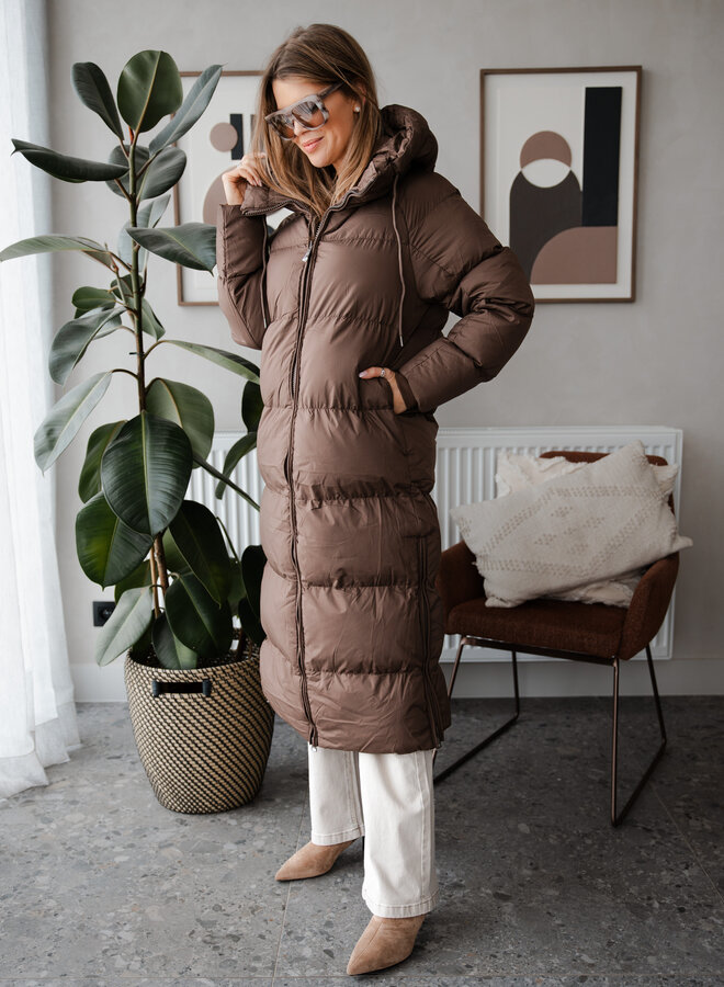 Coat doudoun lang – Brown