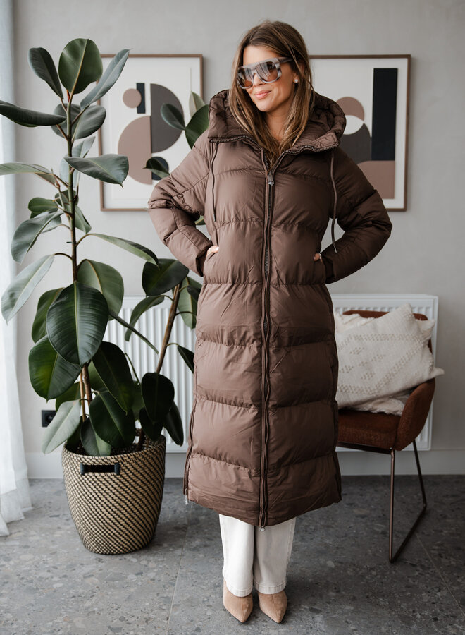 Coat doudoun lang – Brown