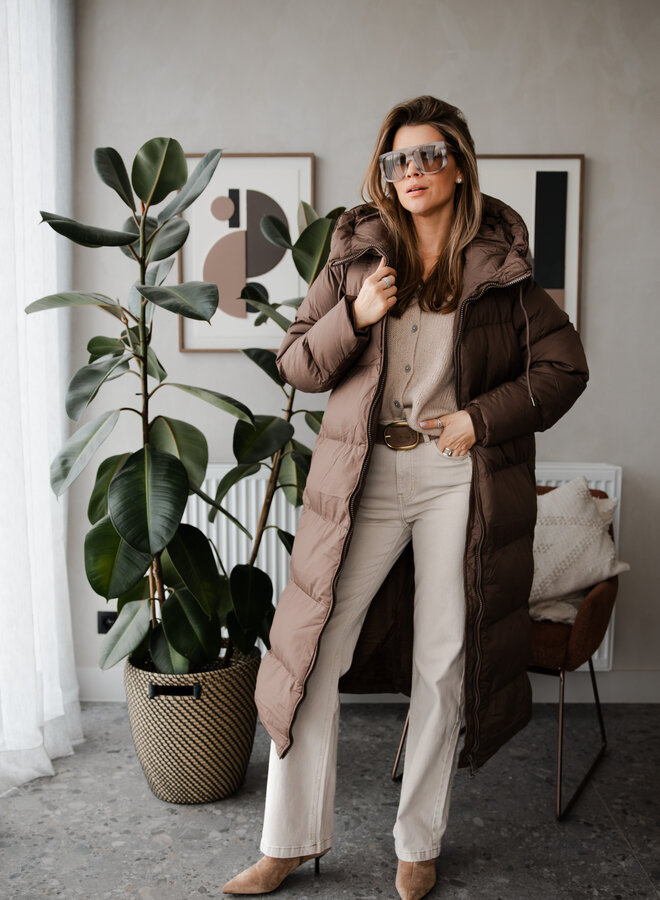 Coat doudoun lang – Brown
