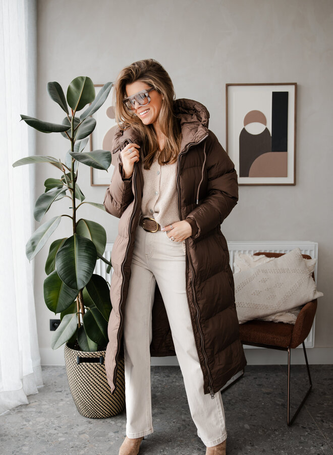Coat doudoun lang – Brown