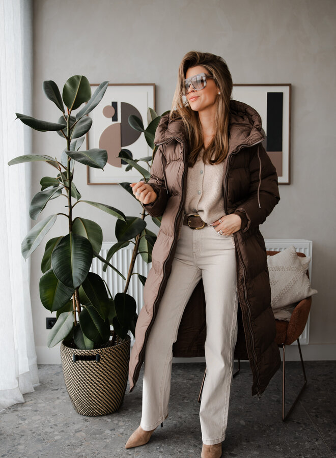 Coat doudoun lang – Brown