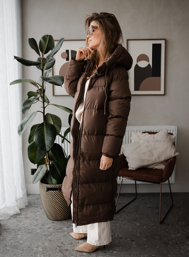 Coat doudoun lang – Brown