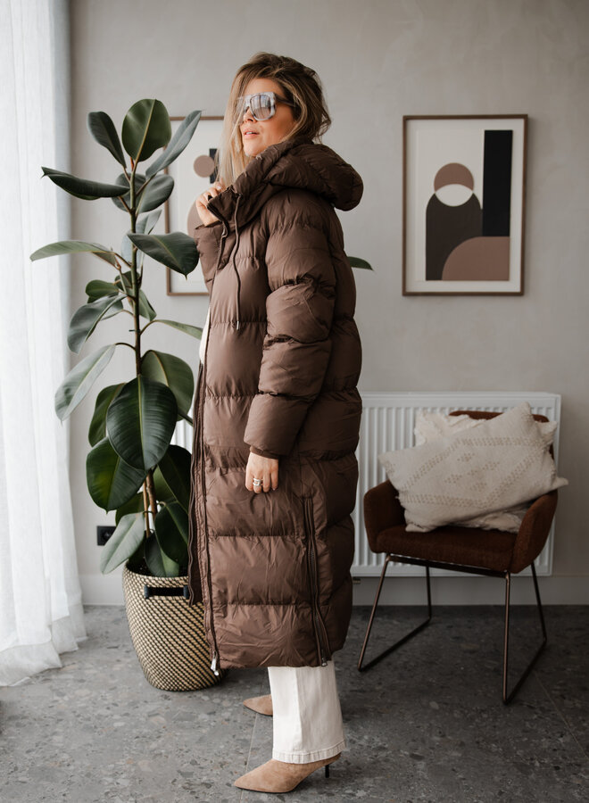 Coat doudoun lang – Brown