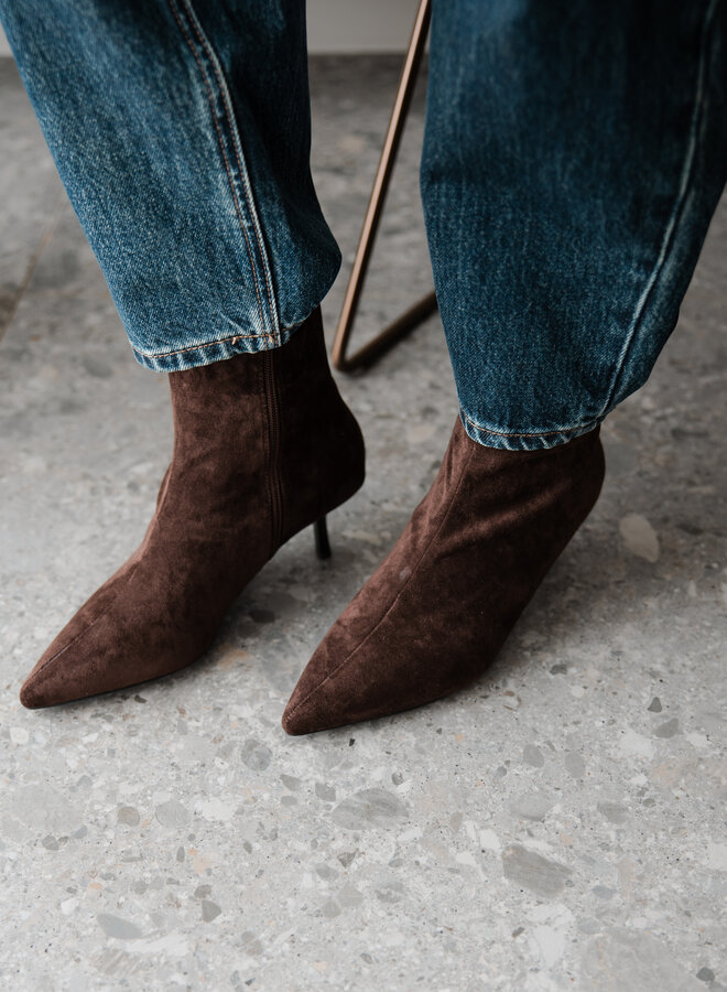 Enkellaarsje hak H8-958H – Brown