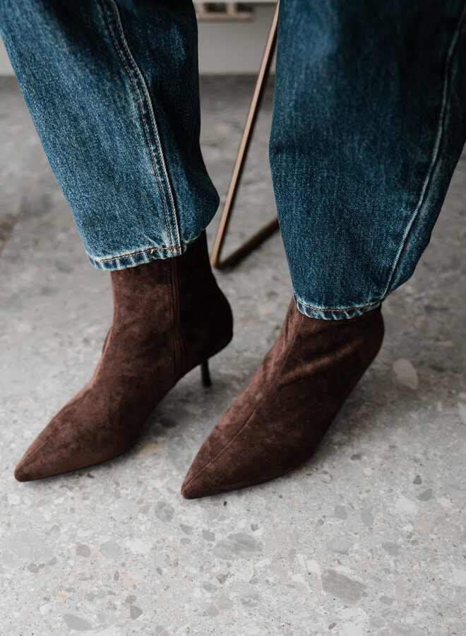 Enkellaarsje hak H8-958H – Brown