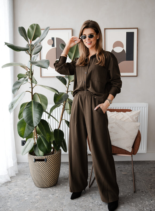 Trousers Gesse B505-SET59 Dark Taupe