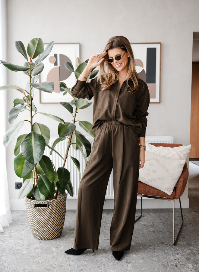 Trousers Gesse B505-SET59 Dark Taupe
