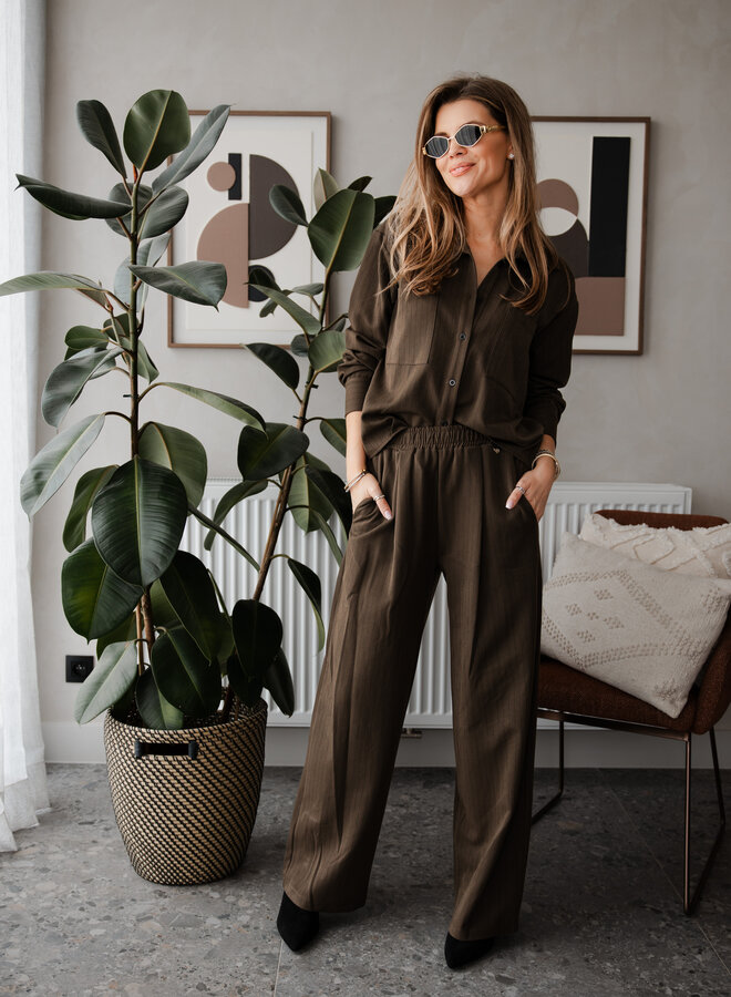 Trousers Gesse B505-SET59 Dark Taupe