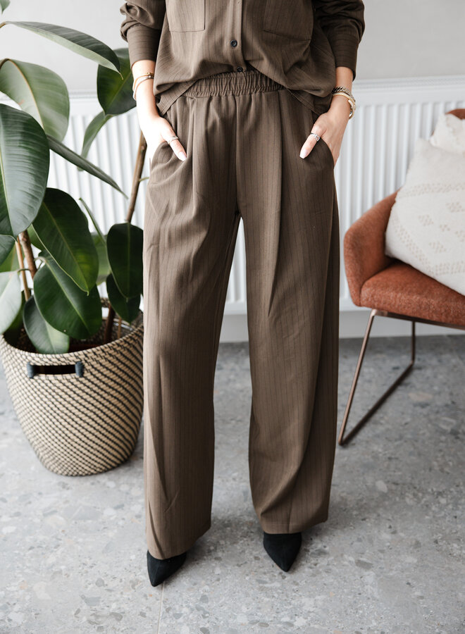 Trousers Gesse B505-SET59 Dark Taupe