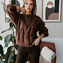 Knitwear round neck gebreid – Brown