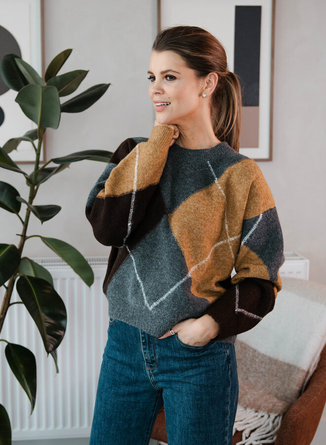 Truitje met ruiten – Grey