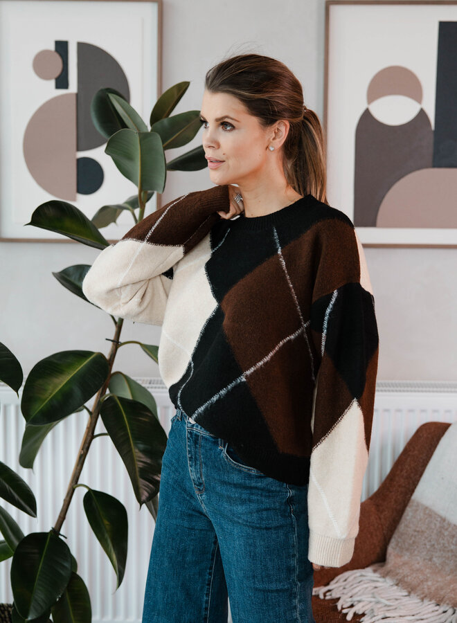 Truitje met ruiten – Black