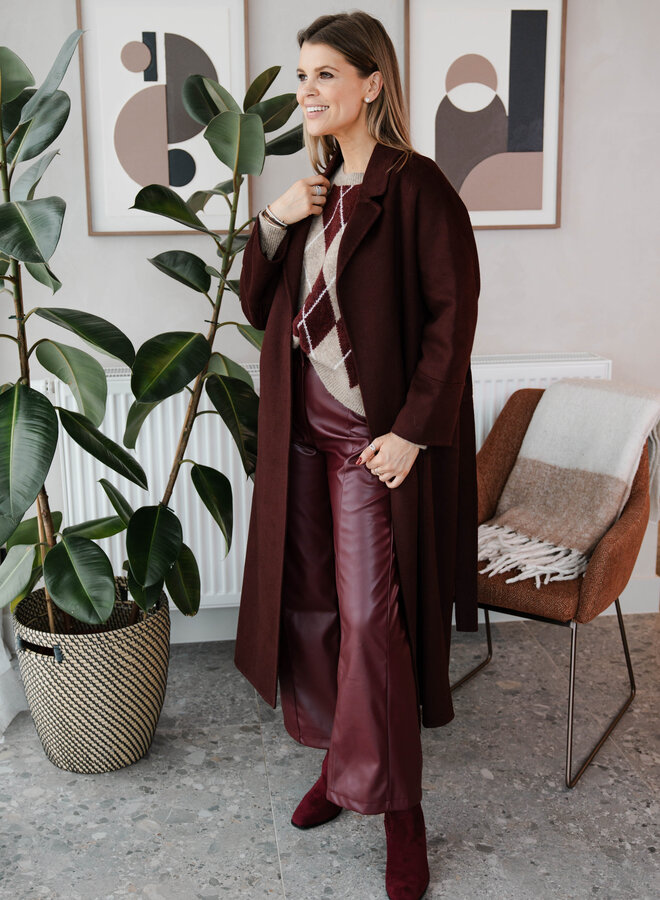 Mantel riem JuJu – Bordeaux