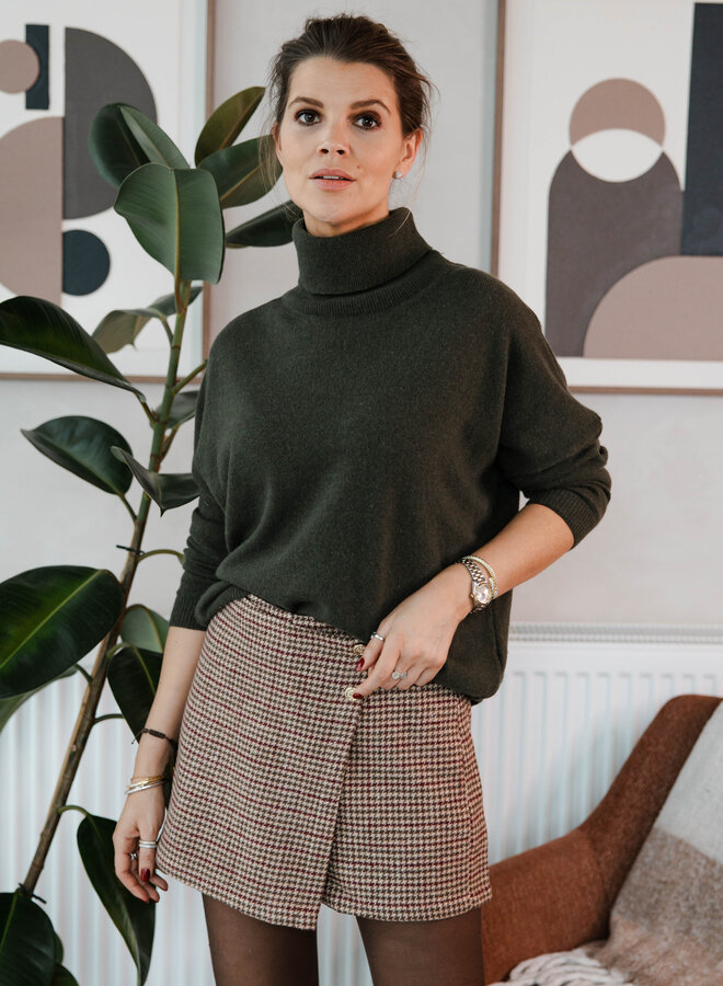 Souspull uni knit – Kaki