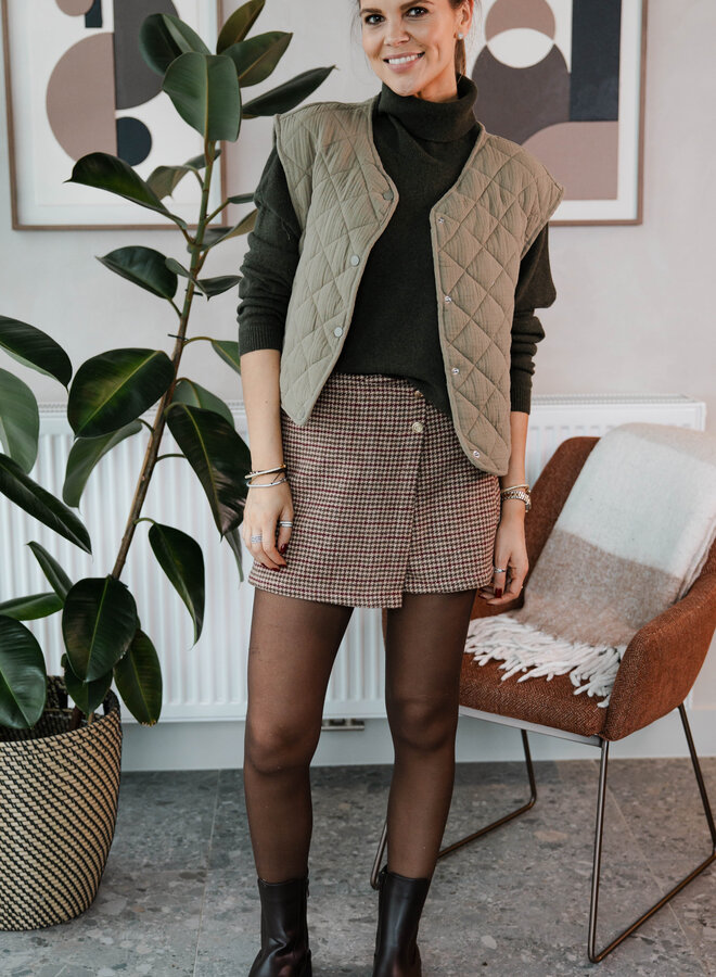 Souspull uni knit – Kaki