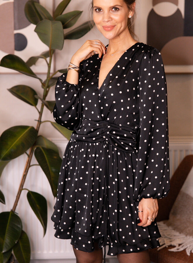 Jurk met dots – Black